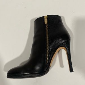 Club Mónaco Black Autumn Heels Booties Made in Italy Size 7